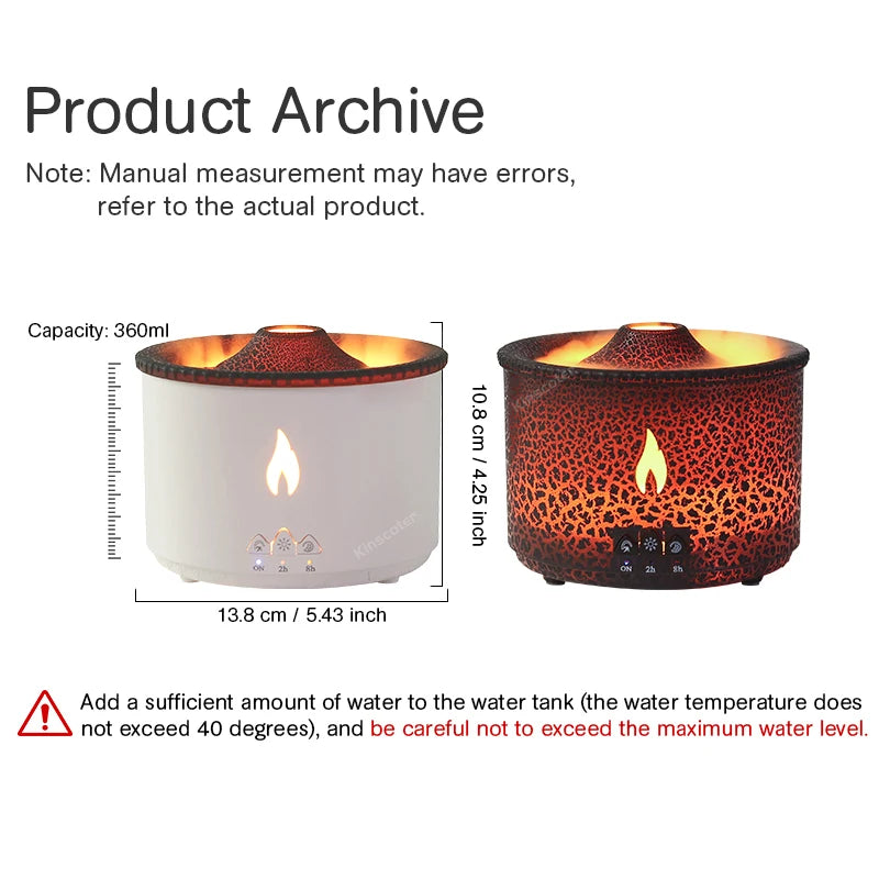 Volcanic Smoke Ring Diffuser
