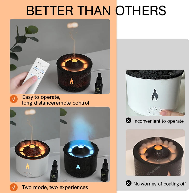 Volcanic Smoke Ring Diffuser