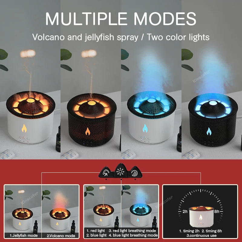 Volcanic Smoke Ring Diffuser